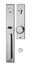 Ashley Norton<br />UBTUB - Rectangular 17" x 2-1/2" Escutcheon Lever x Lever Tubular Entryset