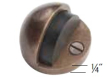 Ashley Norton 1082  <br />Half Button Door Stop  - 1/4" Baseplate