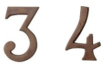 Ashley Norton - 155 - Concealed Mount House Numbers - 4"