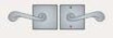 Ashley Norton - BC.30 - Contemporary City Passage Set - 2-1/2" x 2-1/2" Escutcheon