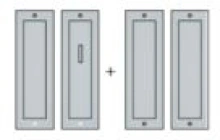 Ashley Norton - C1840.44 DBL - Patio Sliding/Pocket Door Hardware for Double Doors