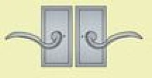 Ashley Norton - SQ.20 - Rectangular Brass Privacy Pin Set - 5" x 2-1/2"