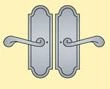 Ashley Norton<br />SR.20 - Arched Brass Privacy Pin Set - 2 1/2" X 7"