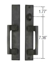 Ashley Norton - SQHPS.454 - Rectangular Handle for Hoppe HLS 9000 Sliding Door Lock 