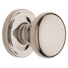 Baldwin - 5015.055 includes roses, latch, D-strike, spindle, - Classic Knob Set with 5048 Rose - Lifetime Polished Nickel 5015055 Quick Ship