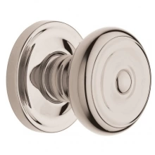 Baldwin - 5020.055 - Colonial Knob Set with 5048 Rose - Lifetime Polished Nickel 5020055 Quick Ship