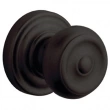 Baldwin<br />5020.402 - COLONIAL KNOB WITH 5048 ESTATE ROSE - Distressed Oil Rubbed Bronze 5020402
