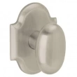 Baldwin<br />5024.056 - OVAL KNOB WITH R030 ARCHED ROSE - Lifetime Satin Nickel 5024056