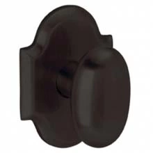 Baldwin - 5024.102 - OVAL KNOB WITH R030 ARCHED ROSE - Oil Rubbed Bronze 5024102