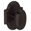 Baldwin<br />5024.102 - OVAL KNOB WITH R030 ARCHED ROSE - Oil Rubbed Bronze 5024102