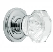 Baldwin<br />5080.260 FILMORE CRYSTAL KNOB W/ 5048 ROSE - Pol.  - Complete Pre-Configured Set With Knobs, Roses, Latch & 2 1/8 Adapter 5080260