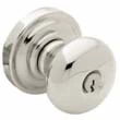 Baldwin<br />5205.055 - Classic Knob - Keyed Entry with Classic Rose, Lifetime Polished Nickel Finish 5205055 Quick Ship