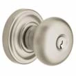 Baldwin<br />5205.056 - Classic Knob - Keyed Entry with Classic Rose, Lifetime Satin Nickel Finish 5205056 Quick Ship