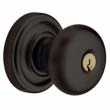 Baldwin<br />5205.102 - Classic Knob - Keyed Entry with Classic Rose, Oil Rubbed Bronze Finish 5205102 Quick Ship