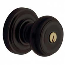 Baldwin - 5210.102. - Colonial knob w/ Classic rose - Keyed Entry - Oil Rubbed Bronze 5210102 Quick Ship