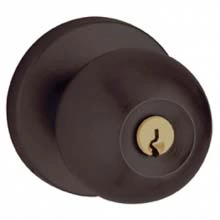 Baldwin<br />5215.102 - Contemporary knob w/ Contemporary rose - Keyed Entry - Oil Rubbed Bronze 5215102