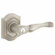 Baldwin<br />5237.056 - Bethpage Lever w/ Bethpage Rose - Keyed Entry - Lifetime Satin Nickel 5237056 Quick Ship