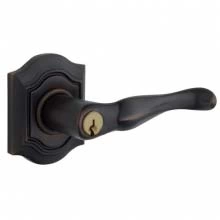 Baldwin - 5237.102 - Bethpage Lever w/ Bethpage Rose - Keyed Entry - Oil Rubbed Bronze 5237102 Quick Ship