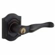 Baldwin<br />5237.102 - Bethpage Lever w/ Bethpage Rose - Keyed Entry - Oil Rubbed Bronze 5237102 Quick Ship