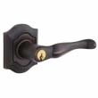 Baldwin<br />5237.112 - Bethpage Lever w/ Bethpage Rose - Keyed Entry - Venetian Bronze 5237112 Quick Ship