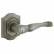 Baldwin<br />5237.151 - Bethpage Lever w/ Bethpage Rose - Keyed Entry - Antique Nickel 5237151 Quick Ship