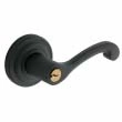 Baldwin<br />5245.402 - Classic Lever w/ Classic Rose - Keyed Entry - Distressed Oil Rubbed Bronze 5245402 Quick Ship