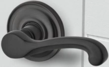 Baldwin - 5445V.102.PRIV - Classic Lever w/ 5048 Rose Privacy 5445V102PRIV