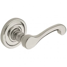 Baldwin - 5445V.055. - Classic Lever With 5048 Rose - Lifetime Polished Nickel 5445V055 Quick Ship