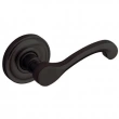 Baldwin<br />5445V.402 - CLASSIC LEVER WITH 5048 ESTATE ROSE - Distressed Oil Rubbed Bronze 5445V402