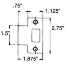 Baldwin<br />5510.TSTR Quick Ship - Standard Box Strike