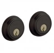 Baldwin<br />8021.402 - TRADITIONAL DOUBLE CYLINDER DEADBOLT FOR 1 5/8" DOOR PREP - DISTRESSED OIL RUBBED BRONZE 8021402
