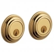 Baldwin<br />8232.031 - TRADITIONAL DOUBLE CYLINDER DEADBOLT FOR 2 1/8" DOOR PREP - NON-LACQUERED BRASS 8232031