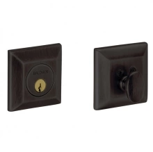 Baldwin - 8254.102 - SQUARED DEADBOLT FOR 2 1/8" DOOR PREP - OIL RUBBED BRONZE 8254102 Baldwin - 8254.102 - SQUARED DEADBOLT FOR 2 1/8" DOOR PREP - OIL RUBBED BRONZE 8254102