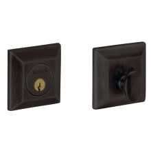 Baldwin - 8254.402 - SQUARED DEADBOLT FOR 2 1/8" DOOR PREP - DISTRESSED OIL RUBBED BRONZE 8254402 Baldwin - 8254.402 - SQUARED DEADBOLT FOR 2 1/8" DOOR PREP - DISTRESSED OIL RUBBED BRONZE 8254402