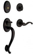 Baldwin - 85315.102.LENT IN STOCK  - LOGAN SECTIONAL TRIM Tubular Handle Set 85315102LENT