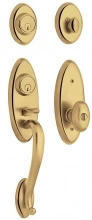 Baldwin - 85345.003.2ENT IN STOCK  - Landon Two-Point Lock Handleset  w/ 5225 Egg knob 85345003RENT