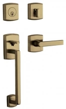 Baldwin - 85386.05 - SOHO SECTIONAL HANDLESET - SATIN BRASS AND BLACK 85386050