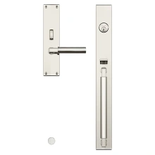 Baldwin<br />6971.LENT - Gramercy Full Escutcheon Handleset Trim with L029 Lever - Mortise LH Entry Quick Ship