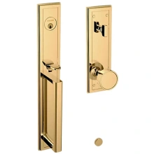 Baldwin<br />85311 ENTR - Hollywood Hills Full Escutcheon Emergency Egress Single Cylinder Tubular Handleset with K008 Knob 85311ENTR Quick Ship