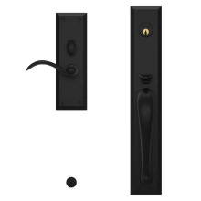 Baldwin<br />M504.LENT - Cody Full Escutcheon Handleset Trim with Interior Lever - Mortise LH Entry Quick Ship