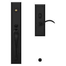 Baldwin<br />M504.RENT - Cody Full Escutcheon Handleset Trim with Interior Lever - Mortise RH Entry Quick Ship