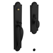 Baldwin<br />M514.ENTR - Boulder Full Escutcheon Handleset Trim with Interior Knob - Mortise Entry Quick Ship