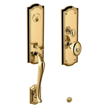 Baldwin<br />M522.ENTR - Bethpage 3/4 Escutcheon Handleset Trim with Interior Knob - Mortise Entry Quick Ship