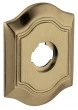 Baldwin<br />R027.050 - 3" BETHPAGE ROSE - SATIN BRASS AND BLACK R027050