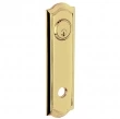 Baldwin<br />R029.031 - 10" BETHPAGE ROSE - ENTRY OR PASSAGE/PRIVACY - NON-LACQUERED BRASS R029031