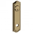 Baldwin<br />R029.050 - 10" BETHPAGE ROSE - ENTRY OR PASSAGE/PRIVACY - SATIN BRASS AND BLACK R029050