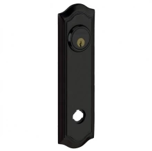 Baldwin - R029.190 - 10" BETHPAGE ROSE - ENTRY OR PASSAGE/PRIVACY - SATIN BLACK R029190
