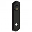 Baldwin<br />R029.190 - 10" BETHPAGE ROSE - ENTRY OR PASSAGE/PRIVACY - SATIN BLACK R029190