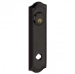Baldwin<br />R029.402 - 10" BETHPAGE ROSE - ENTRY OR PASSAGE/PRIVACY - DISTRESSED OIL RUBBED BRONZE R029402