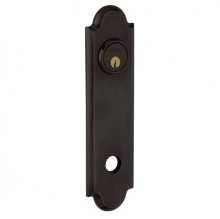 Baldwin<br />R032.102 - 10" ARCHED ROSE - ENTRY OR PASSAGE/PRIVACY - OIL RUBBED BRONZE R032102